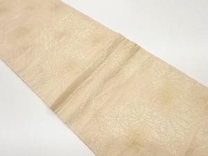 絽菊模様織出し袋帯